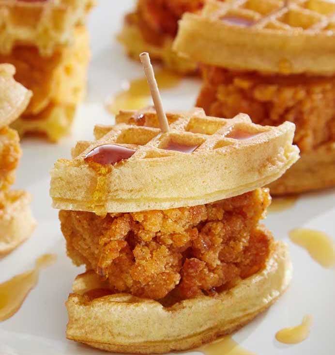Fried Chicken & Waffle Sliders